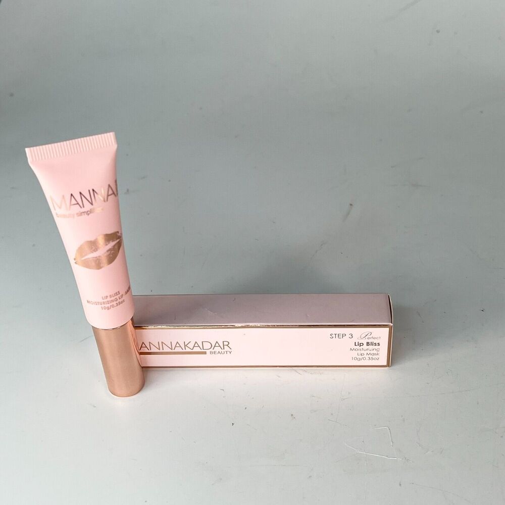 Manna Kadar Lip Bliss Moisturizing Mask + Balm Full Size .35oz 10g New NIB